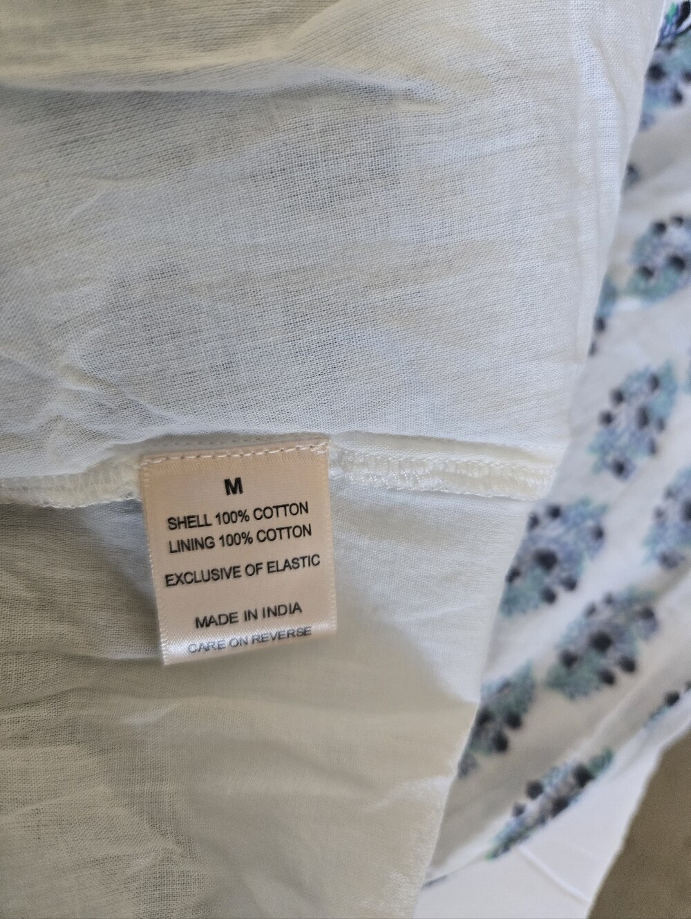 NWT, DIZZY Lizzy Blue, Green & White Printed Maxi Sundress .Size M 100% Cotton - Picture 9 of 11
